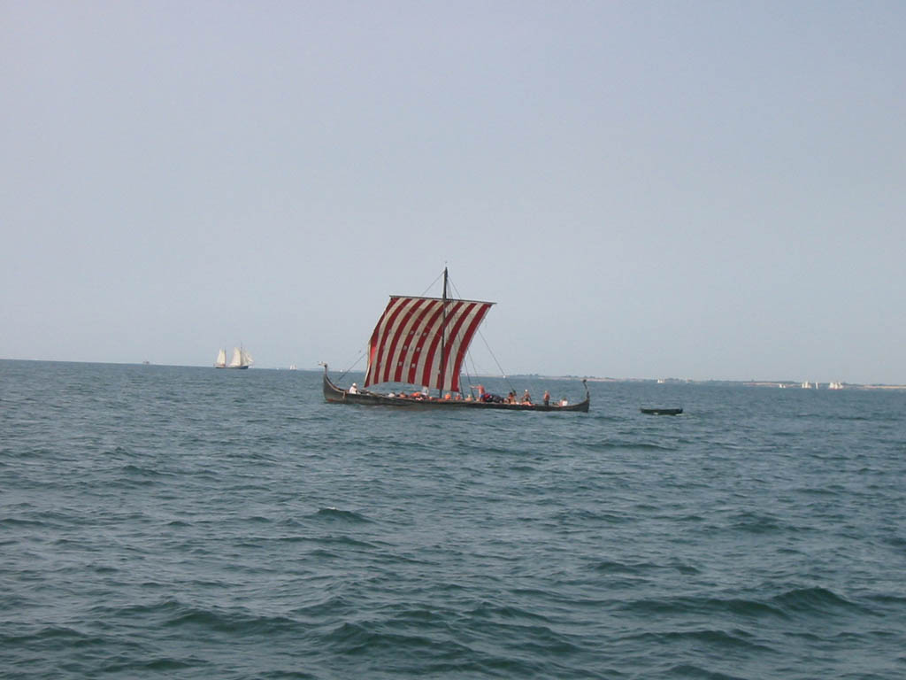 Vikingschip in de Oostzee